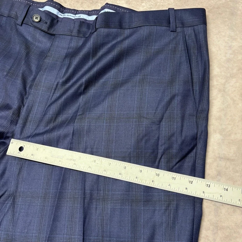 Peter Millar Flynn Classic Fit Blue Wool Suit Men's 50T 2 Piece Suit $895 - Picture 16 of 16